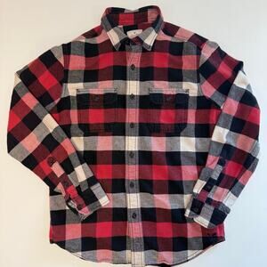 American Eagle Heritage Classic Fit Flannel Small black white red